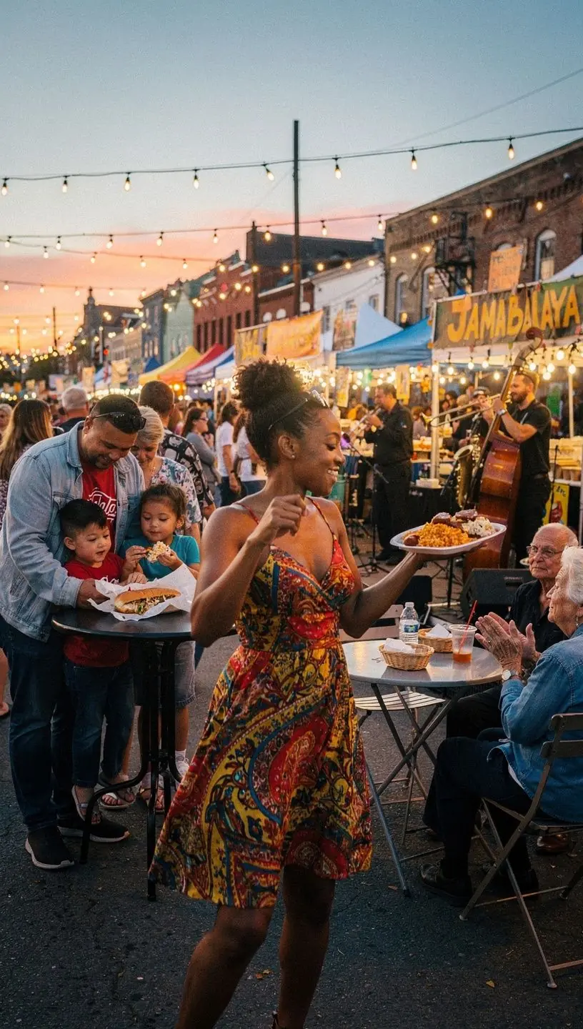 Klientka z uśmiechem wybierająca przyprawy na lokalnym targu.