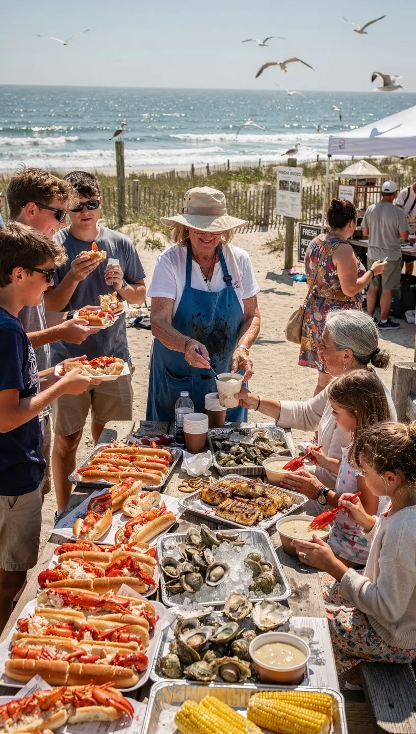 Urokliwa uliczka z kramami pełnymi regionalnych specjałów i rękodzieła.